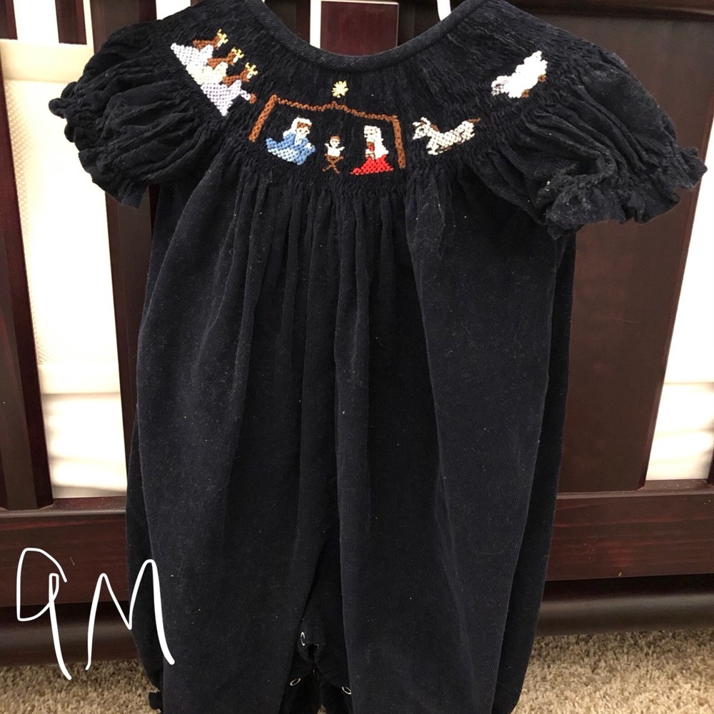 The Smocking Place Nativity Jumper